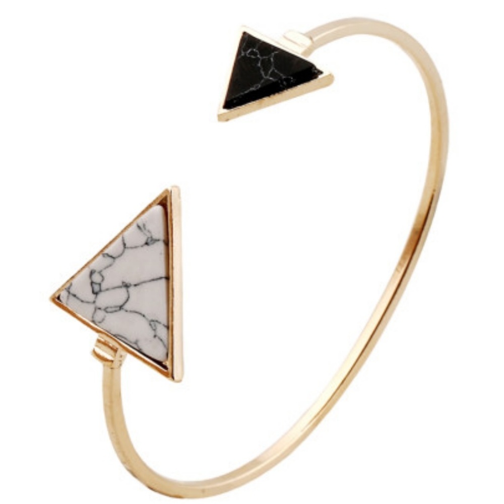 Gold Triangle Cuff Bracelet